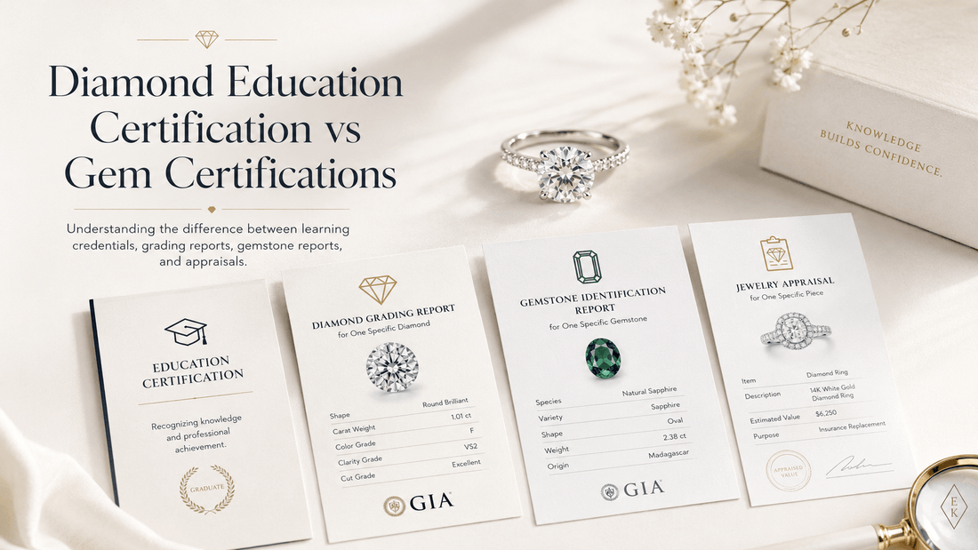 Diamond Education Certification vs Gem Certifications