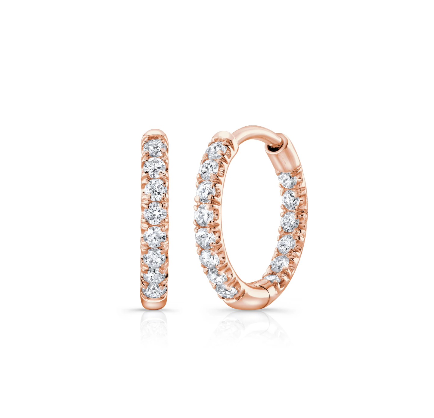 Hoops diamond earrings
