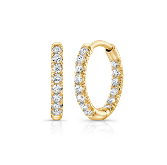 Hoops diamond earrings