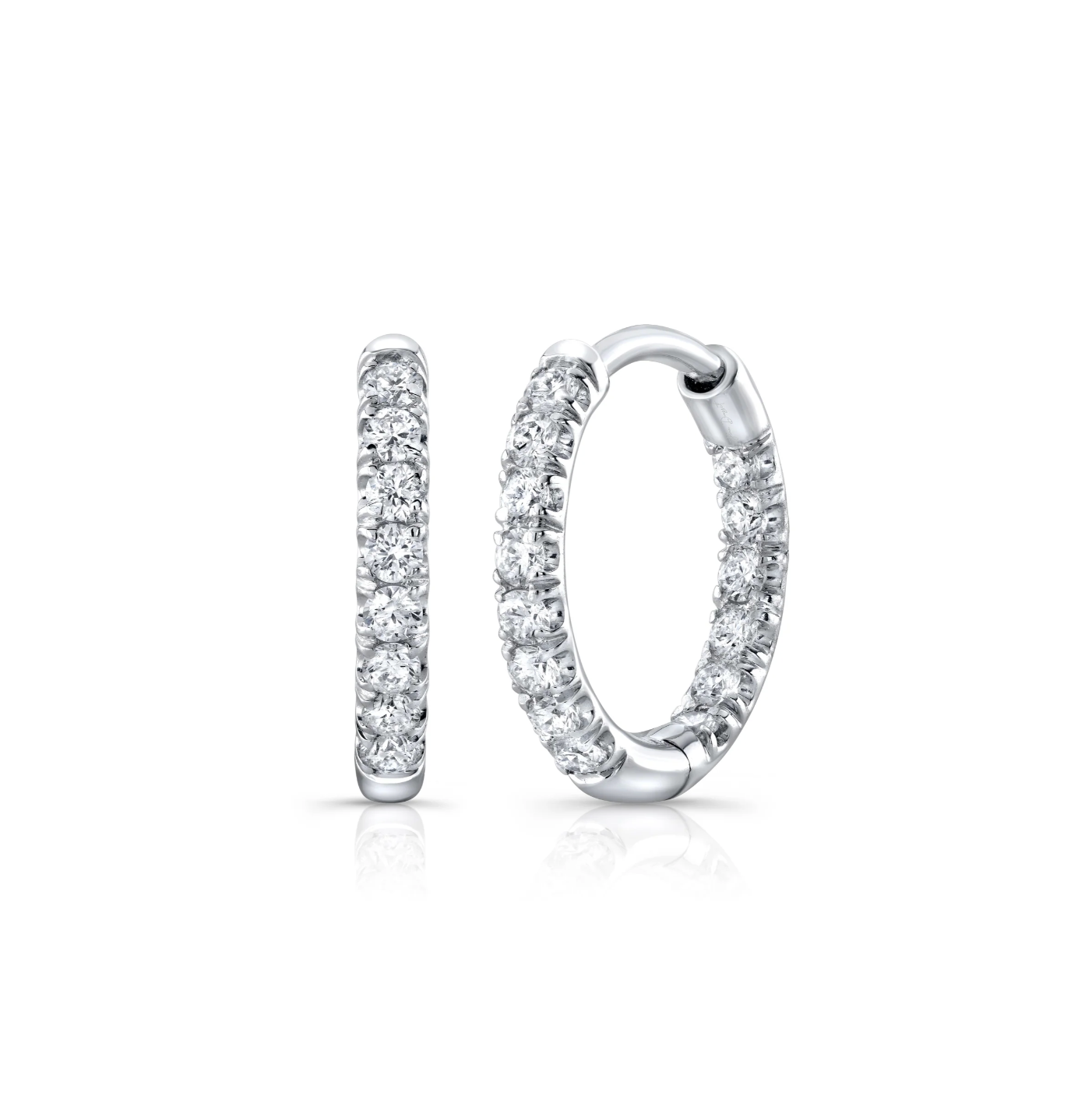 Hoops diamond earrings