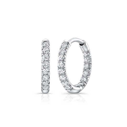 Hoops diamond earrings