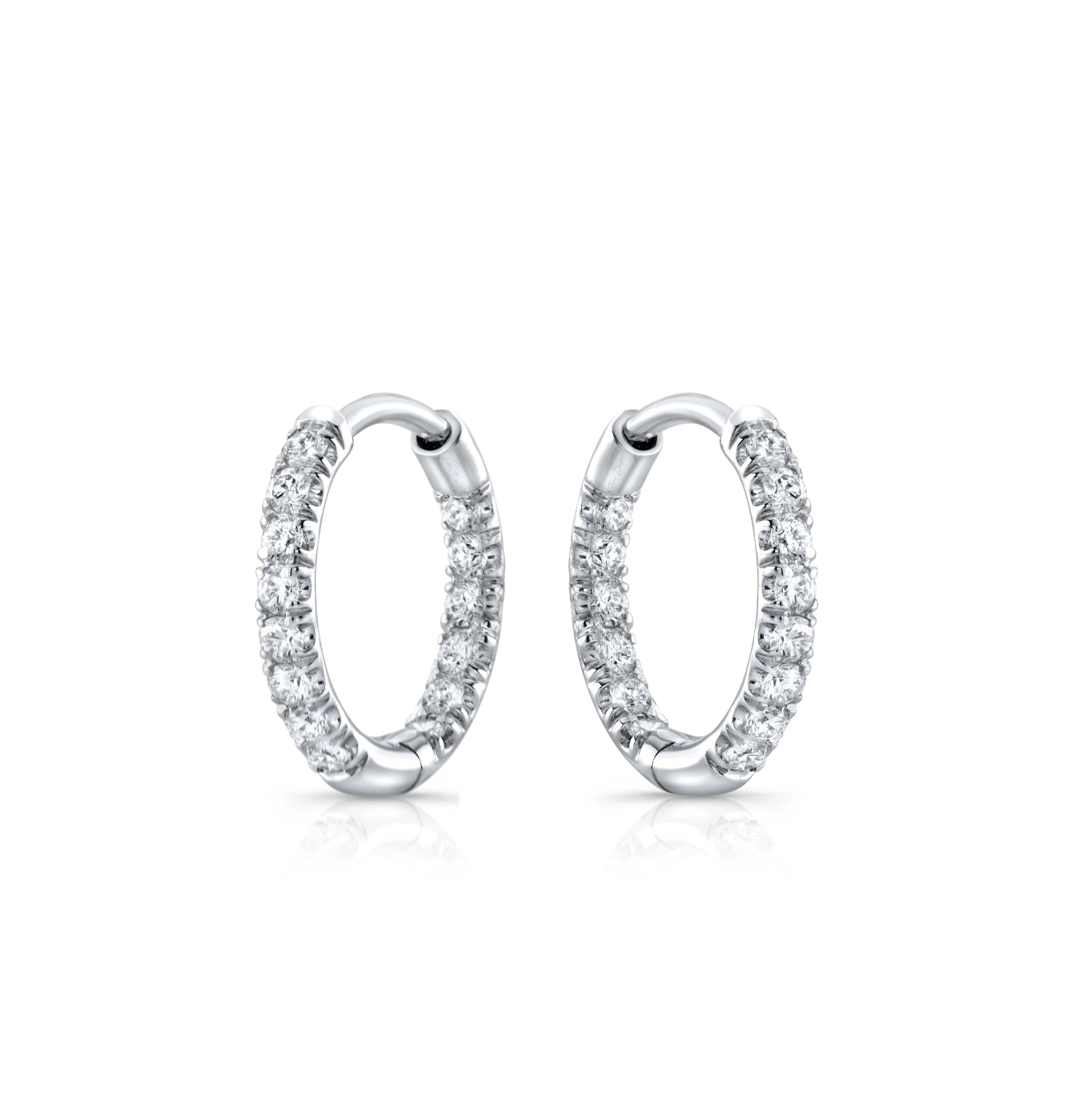 Hoops diamond earrings