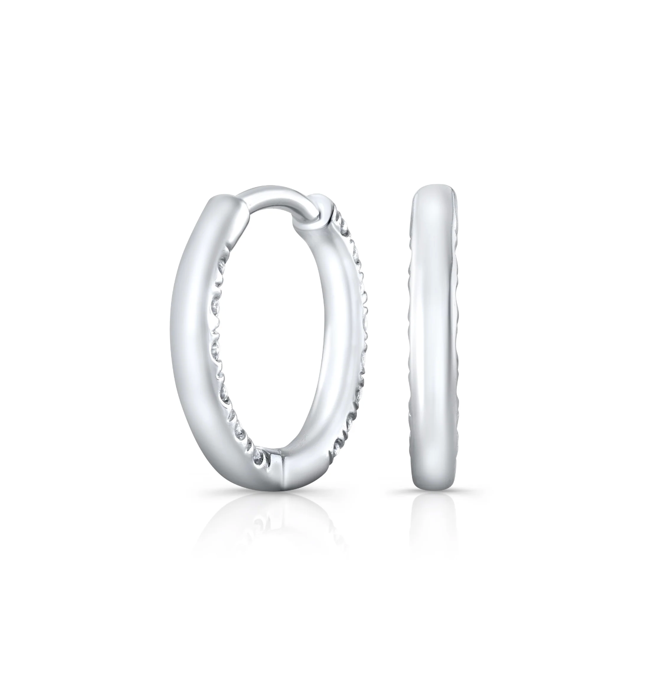 Hoops diamond earrings